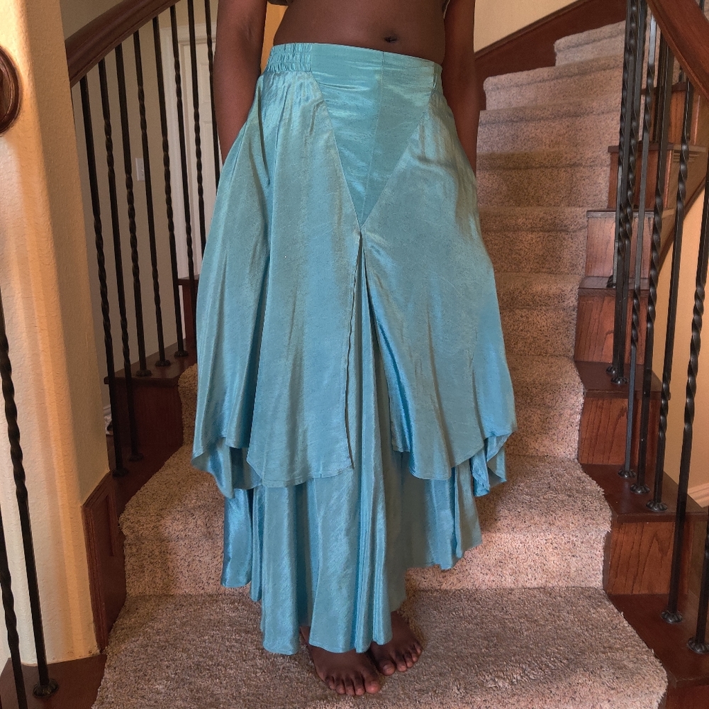 Sybil California Vintage Teal Skirt